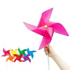 아기 나들이 장난감 선명색상 무지개 큰 바람개비 7종 주간교실 미술재료 교육 방과후, 1개