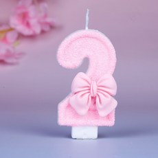 솜사탕 왕리본 럭셔리 숫자초 웨딩 백일 돌잔치 결혼기념일 환갑 특별한 생일 100일 넘버, 1개, 100g, 2번