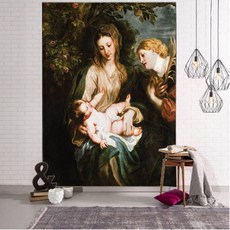 예수님 성화 액자 그리스도 예수 부활절 축제 홈 데코 벽걸이 태피스트리 아트 거실 침실 장식 환경 보호 A. 40x60cm 3. QMGT3-0328-3 1개, B. 60x90cm × 8. QMGT3-0328-7 ×