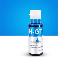 HP GT51 GT52 墨水瓶 適用於 HP 310 315 318 319 410 415 418 419 115 系列印表機 黑色 彩色 100ML, GT52藍色（100ML), 1個