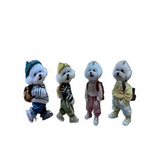 라궁 4가지 모션 남친 키링 4개 1묶음 세트, 1세트, 박력멍