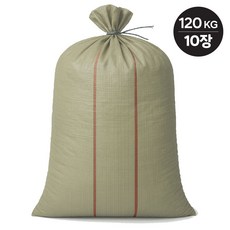 코코로 폐기물 마대자루 재활용 쓰레기 끈달린 마대 포대, 10개, 조임끈 마대자루 - 특대(120kg)