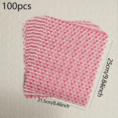 50/100/200 왁스 종이 페이지 내유성 식품 일회용, 02 100PCS