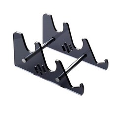 블랙 키보드 디스플레이 스탠드 키보드 컨테이너 키보드 홀더 3개의 키보드용 투명 아크릴 스탠드, Metal