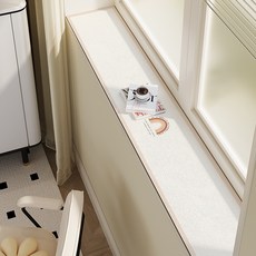 DFMEI 硅藻泥吸水窗臺墊子窄改造飄窗墊陽臺沿邊裝飾防滑防油耐髒窗沿墊, 1cm, 夢幻泡影:15*100cm【防塵易打理】