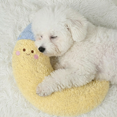 레이지플래닛 반려동물 러블리 반달 베개, 1개, 옐로우