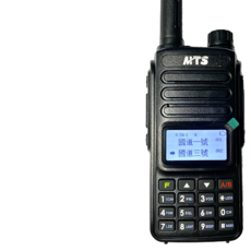 MTS 98WAT 10W大功率雙頻TYPE-C中文介面對講機 雙頻雙顯 雙待機 跟車通話, 1個, MTS 98WAT(搭配TYPE-C電池版本