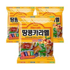 크라운 땅콩카라멜 324g*3입, 3개, 324g