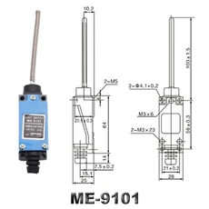 레버 리미트 5A 기계 순간 방수 9101 8111 CNC 산업용 220V ME 8122 밀폐형 스위치 8108 롤러, 09 ME - 9101