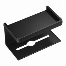 太空鋁衛生紙架 廁所衛生紙架 雙層收納浴室置物架 壁掛式衛生紙收納架, 【雙層款】-黑色, 1個