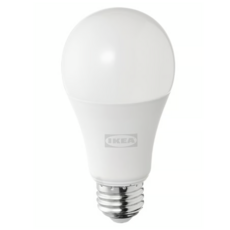 이케아 솔헤타 E26 LED 전구 1521루멘 9.5W, 전구색, 1개 전구색, 1개