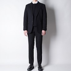 디아웃핏 남성 울 정장세트 봄 간절기 히든 밴딩 수트 캐주얼 면접 결혼식