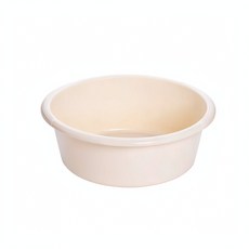 茶花 塑膠臉盆, 杏子色 36cm 通用盆, 1個