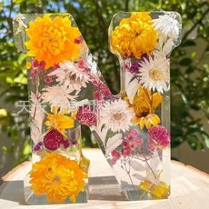 알파벳 이니셜 장식품 장식 홈데코 아크릴 레진 영어, N