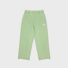 코닥어패럴 레인보우 세미오버핏 스노우워싱 기모 스트링 조거 팬츠 GREEN 322776