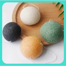 洗臉海綿 蒟蒻洗顏球 小紅書推薦, 1個, 隨機顏色1入, 隨機顏色