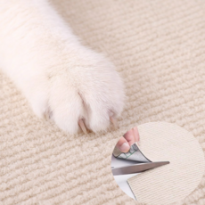 핫딜픽 고양이 잘라쓰는 접착 스크레쳐, 1개, 아이보리