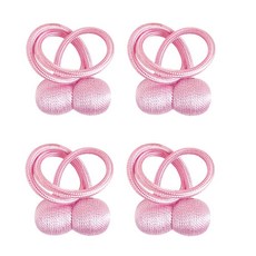 볼 자석 타이백 마그네틱 커튼 고정 스트랩, 4개, 핑크
