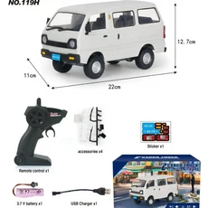스피드 RC 드리프트 트럭 사륜구동 도로 경쟁용 사실적인 모델 차량 전동 리모컨 자동차 소년 크리스마스, 01 D