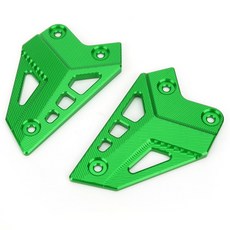 Kawasaki Z900 2017-2021 CNC鋁合金前腳踏護板 翅膀-極限超快感, 綠色, 1個