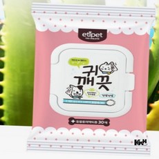 반려동물 귀세정 티슈 30매 강아지귀세정티슈
