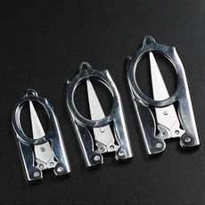 스테인레스 스틸 접이식 가위 휴대용 학생 수제 공예 편지지 사무실 DIY 학교 용품, S