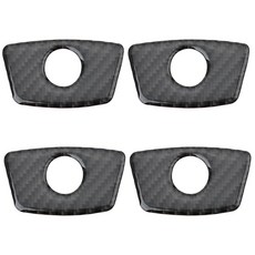 EMagTech BMW 1 3 5 7 시리즈 X1 모델과 호환되는 자동차 탄소 섬유 내부 도어락 핀 커버 장식 트림 4개 174901, EMagTech BMW 1 3 5 7 시리즈 X1 모델