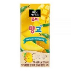 195mlx32팩 망고 팩쥬스 드링크 팩주스 망고맛 미니주스팩 종이팩주스 팩음료 학교, 32팩, 195ml