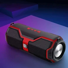 블루투스 스피커 200W 초고전력 휴대용 무선 야외 카드 방수베이스 TF, 01 빨간