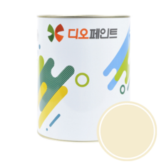 디오페인트 광택스 가구 방문 몰딩 수성 반광 페인트, 1개, 1L, 뉴트럴8 (바닐라크림)