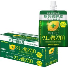 일본 포카삿포로 키레토 레몬 킬레이트 레몬 젤리 2700 165g 세트, 23개