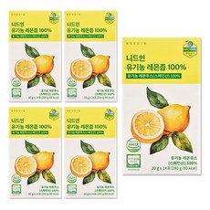 [런칭 특가] 하루 1 레몬 유기농 레몬즙 원액 100% NFC 레몬주스, 20g, 70개