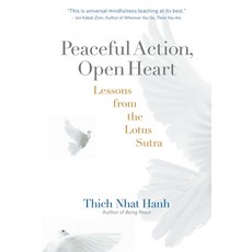 (영문도서) Peaceful Action Open Heart: Lessons from the Lotus Sutra Paperback, Parallax Press, English, 9781888375930