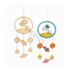 드리오샵 민화샵 우주인 모빌 (1개) 초등학교