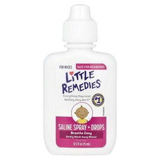 Little Remedies 식염수 스프레이 + 드롭 코에 사용 15ml(0.5fl oz), LittleRemedies식염수스프레이드롭코에사용15m, 1개, 15ml