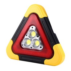 三角警示燈 車禍故障 LED爆閃 應急三角照明燈, 1個, 【旗艦款】３LED車用警示燈-電池版