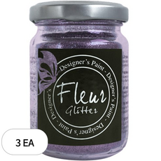 Fleur 글리터 파우더 90g, LAVENDER, 3개