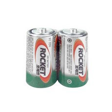 문구존 로케트 건전지 망간 R14-1.5V 배터리, 1개