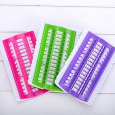30位排線器十字繡工具，多功能繡線整理板，繞線插針器，三色可選刺繡配件, 綠色, 1個