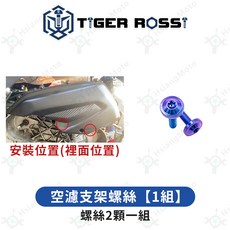 TIGER ROSSI 鈦合金螺絲 適用於 雷霆S 125, 1個, 15_空濾支架螺絲【1組】