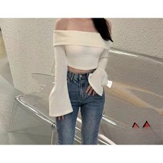 해피유통 여성 디자인 패션 일자 니트 스웨터 jhlyt