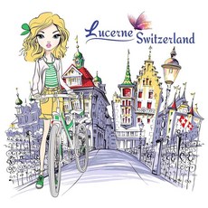 TS 蝶谷巴特餐巾紙/藝術紙，人物主題圖案，餐桌裝飾拼貼DIY首選, 1個, 22.5x22.5