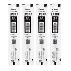 더주니 파이롯트 쥬스업 단색 볼펜 리필심 세트 0.4mm LP3RF12S4, 1개, 리필 블랙 4개 세트