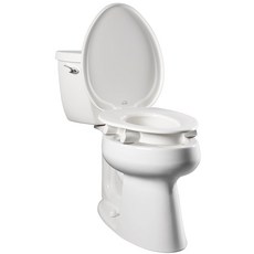 베미스어슈어런스 손잡이와 비데 있는 변기 안전을 선호되는 부착이 화장실 위해, Round, 3 Raised Seat with Handles & B