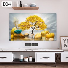 TV 방진 커버 40 -60 교수형 LCD TV 모니터 커버 모니터 화면 홈 텔레비전 장식 먼지, D, 40-43 inches
