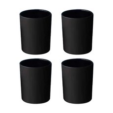 캔들 디퓨저 용기 고급 유리병 화병, 캔들용기, 블랙 150ml 4개