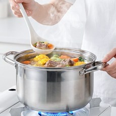 스피세프 304 스텐 냄비 양수냄비, 1개, 은색, 24cm