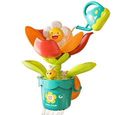 花灑洗澡玩具，花朵造型小蜜蜂澆水器，寶寶戲水玩具, 多色, 1個