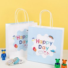 나우스팩 어린이 해피데이 옵셋쇼핑백 (10장100장) 220x90x230, 해피데이 301 (10장) 220x90x230
