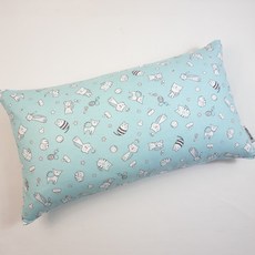 우리가 수제 순면 냥이 푹신한 유아 편백 메밀 베개커버 20x40 25x45